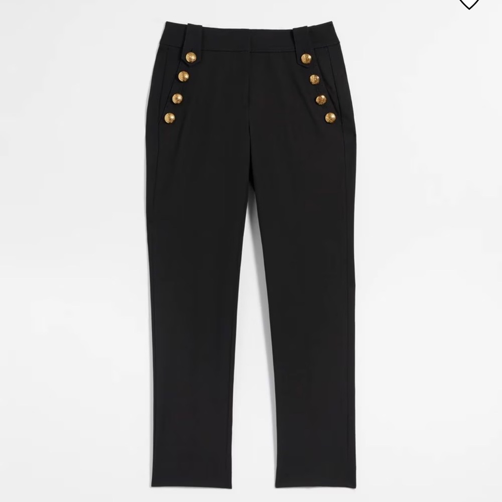 WHBM® Jolie Button Straight Lightweight Comfort Stretch Pant size 12R NWT - Picture 4 of 6